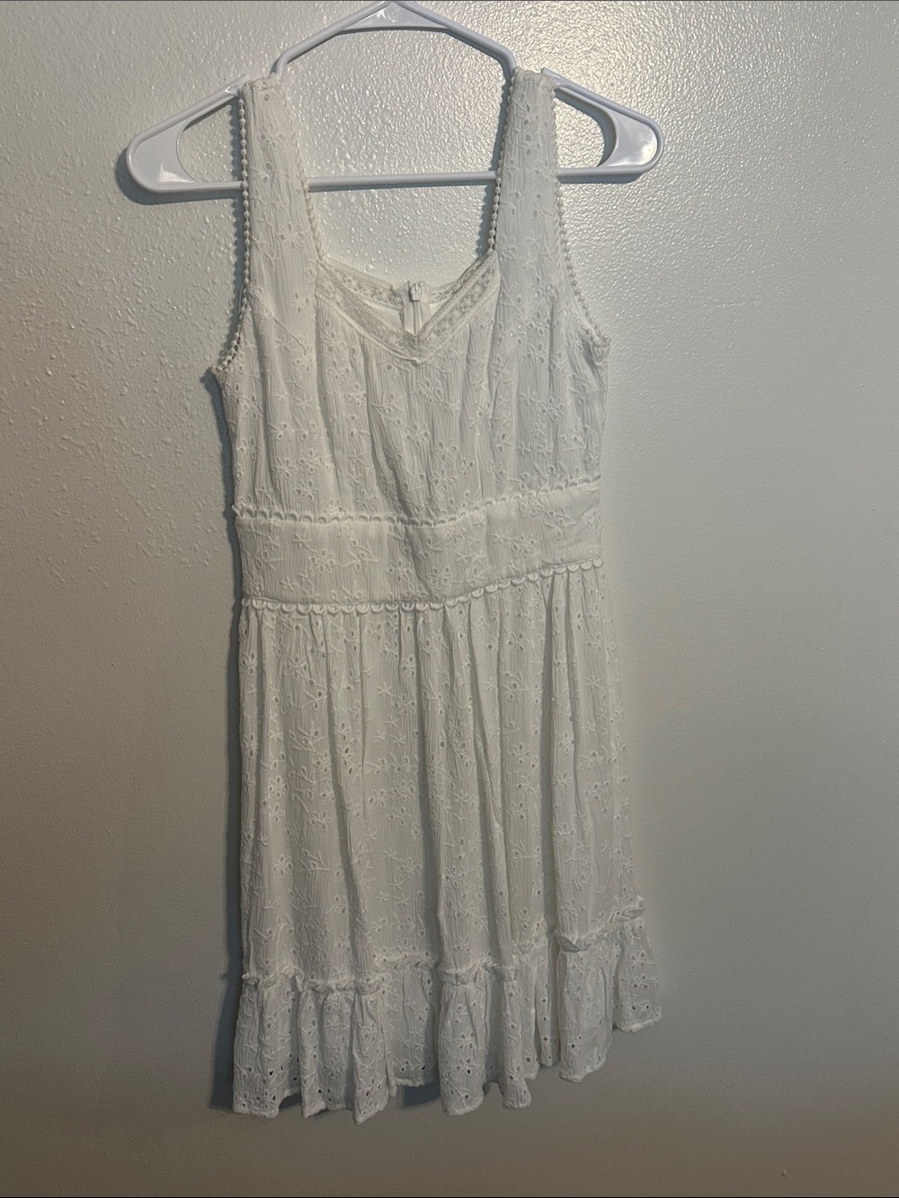 Altar'd State White Eyelet Mini Dress
